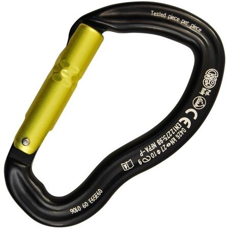 Kong Usa Asymmetric, 99 mm Length, 20 mm Gate Opening, Aluminum Alloy, Black/Yellow 783I00NC0KK